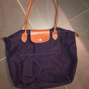 Longchamp medium purple bag